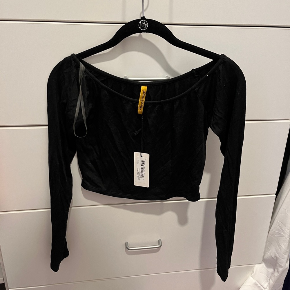 Rachel Pally Black Fitted Crop Top